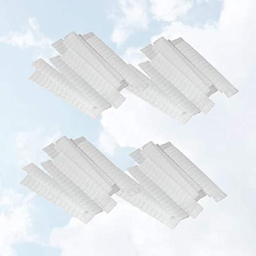 Beavorty 100pcs Sleeves Makeup Brush Mesh Cover Makeup Net Mesh Covers Makeup Brush Bubbles Makeup Face Cover Net Brush Guard Makeup Pen Net Protector Breathable White Makeup Brush Set