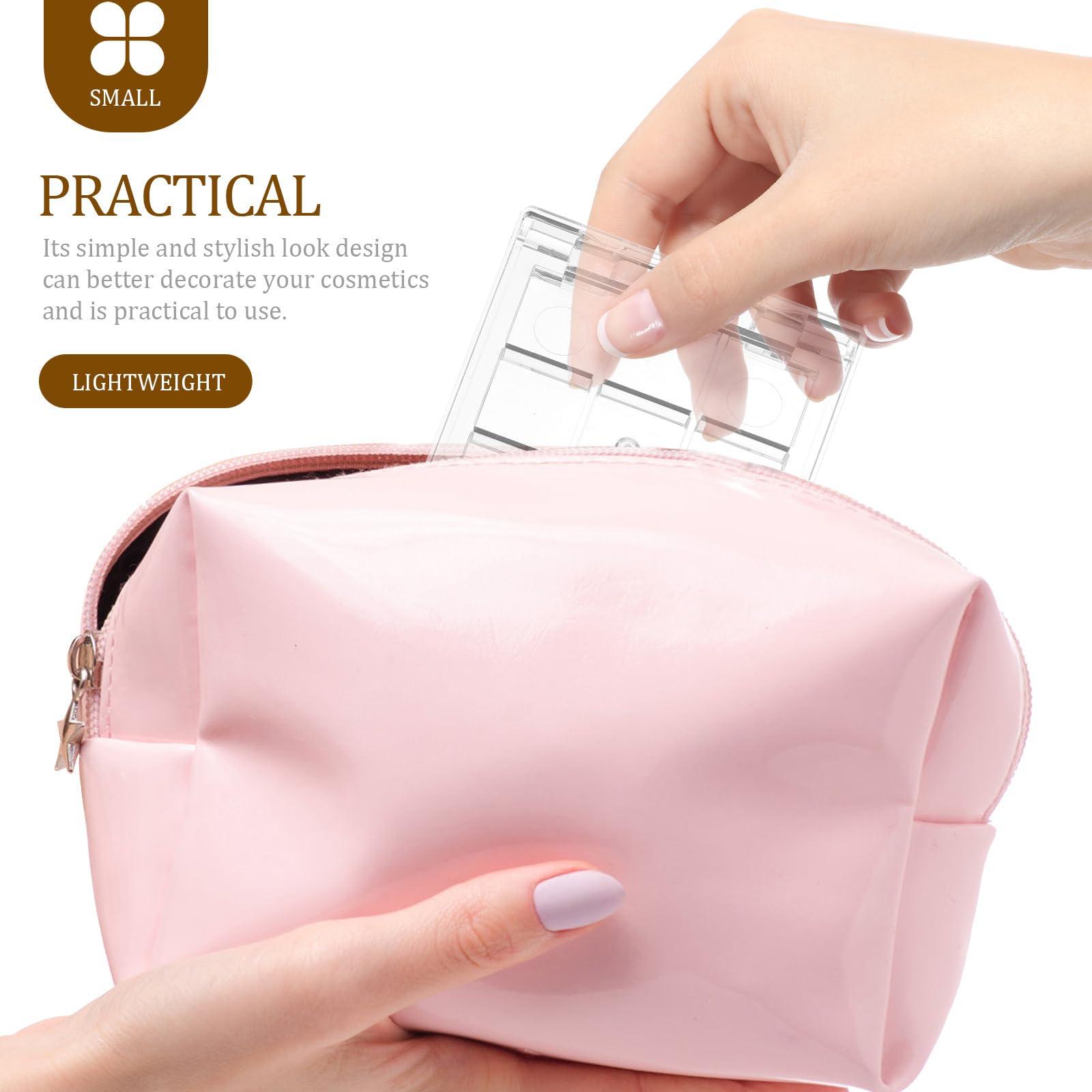 Healifty Healifty 2pcs Empty Lipstick Palette 9 Grids Diy Eyeshadow Powder Blush Lipstick Palette Empty Highlighters Container for Women