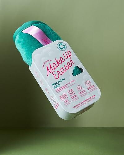 Makeup Eraser The Original MakeUp Eraser PRO, Effortlessly Remove All Makeup Using Only Water, Including Waterproof Mascara, Eyeliner, Foundation, Lipstick, Sunscreen, and More! Green, 1ct.