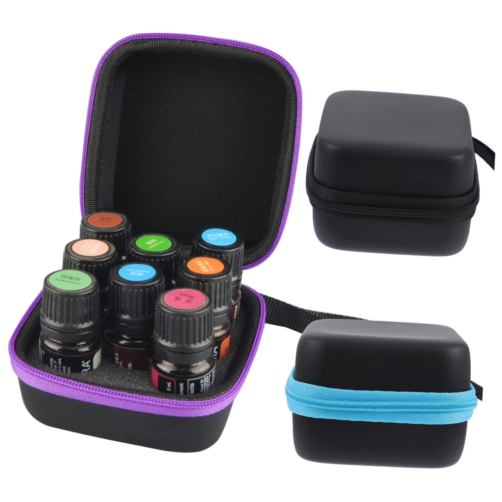 Outanaya Outanaya 1pc Essential Oil Bottle Storage Box Bottles Essential Oil Wall Organizer Diffuser Rod Oil Burner Camo Cauldron Essential Oil Carrying Case Deep Conditioner Reel Case Pole Pu Black