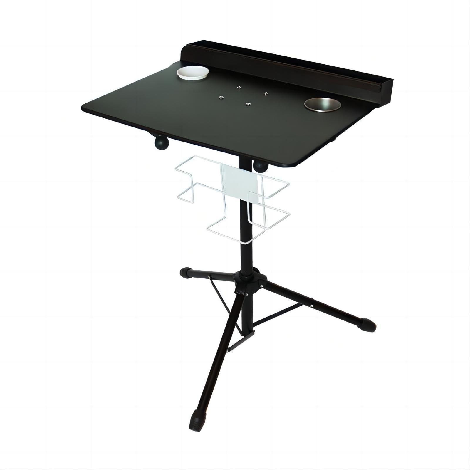 BounceyCart Mobile Portable Tattoo Workstation, Professional Work Station with Tripod Stand, 24-42 inch Height Adjustable Tattoo Studio Desk Tray Portable Table SPA Storage Tables