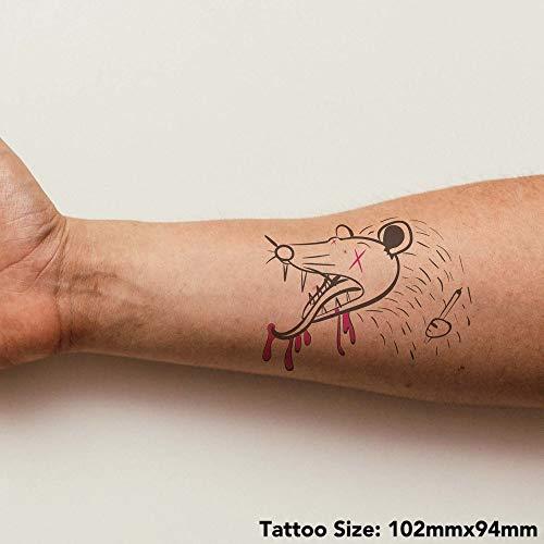 Azeeda 'Possum With Pencil' Temporary Tattoo - Water Resistant, Skin-Safe, Non-Toxic Transfer (TO00038810)