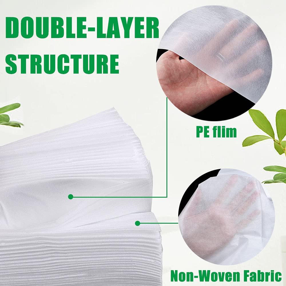 Platonee 55 Pcs Massage Table Sheets, 31.5" X 70.9" Disposable Bed Sheet Set, Waterproof Non-Woven Fabric + PE Film Large Spa Bed Cover