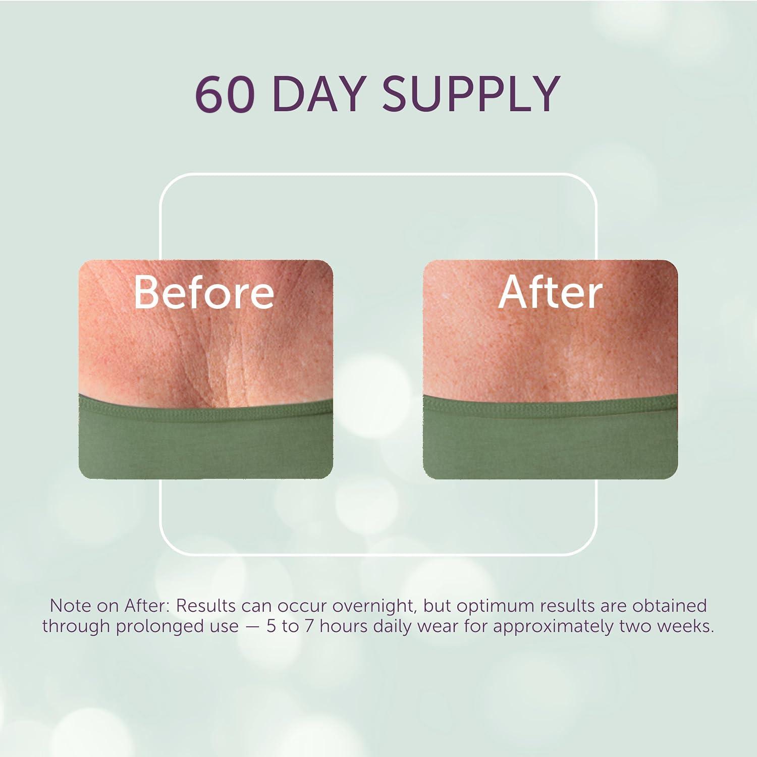 Silc Skin Silc Skin Decollette Pad - Medical-Grade Chest Wrinkle Pads, Smoothing Anti Wrinkle Chest Pads, Reusable Silicone Chest Wrinkle Patches, 60 Day Supply