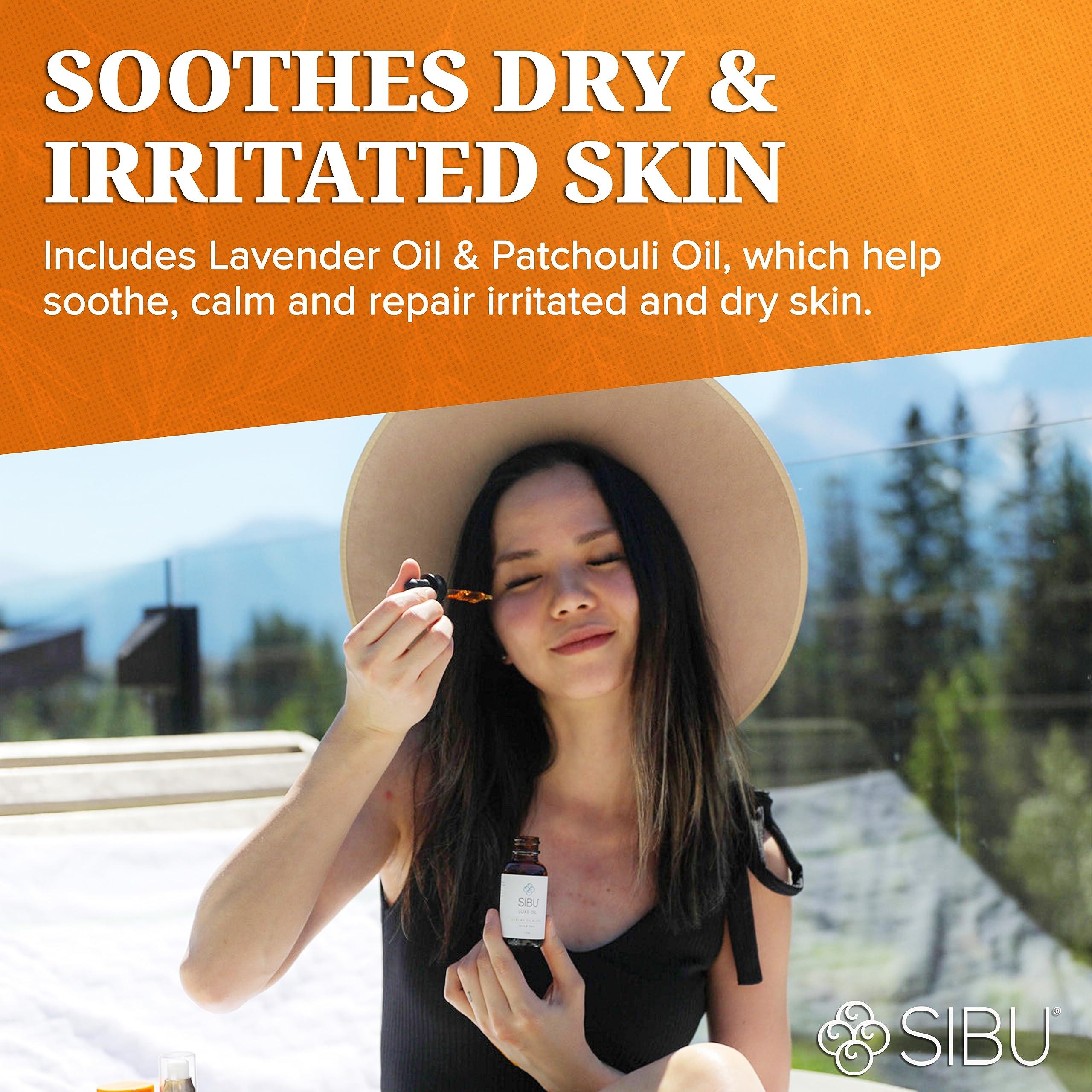 sibu Sibu LUXE Oil, Made with USDA Organic Essential Oils and Premium Himalayan Sea Buckthorn (1 oz) Hydrates, Reduces Redness, and Soothes Irritated Skin