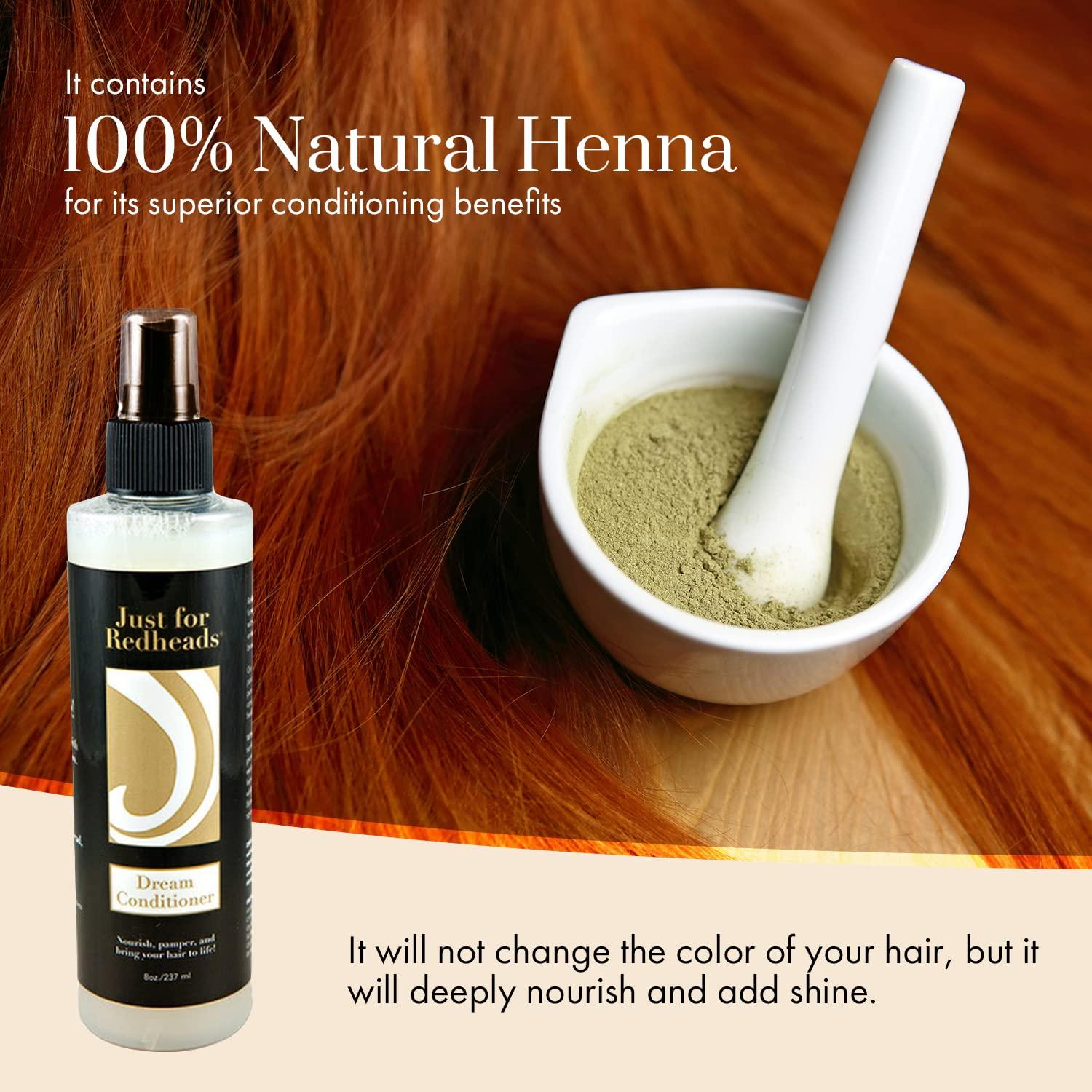 JUST FOR REDHEADS JUST FOR REDHEADS Dream Leave-In Conditioner - Complete Hair Care Products for Red Hair - Volumizing Conditioning Treatment, Natural or Red Dye Hair, Helps Nourish and Protect your Hair