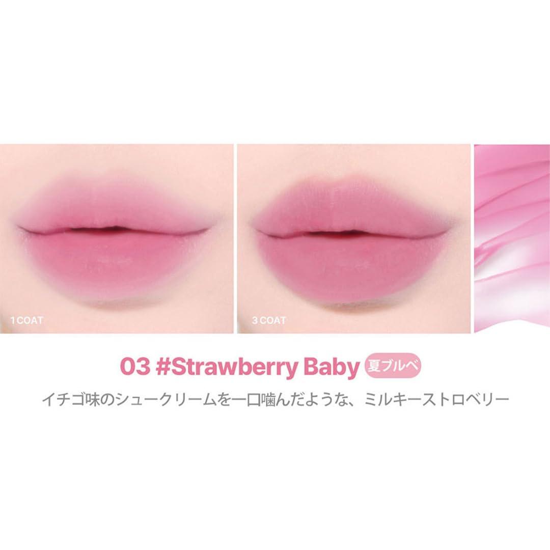 lilybyred lilybyred Sweet Liar Milky Tint Mixtape Edition 4g - Moisturizing Hydro Matte Lip Tint with Soft Milky Finish (03 Strawberry Baby Chou, One size)