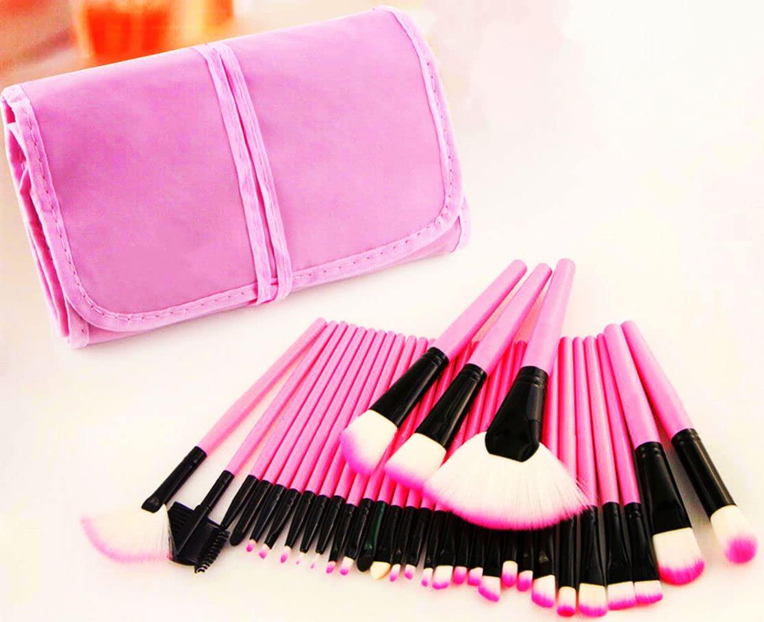 Brush makeup Makeup Brushes 32pcs Makeup Brushes Set with Professional Traveling Porch Bag Premium Synthetic Foundation Brushes Blending Face Powder Eye Shadow Concealer Make Up Brushes Tool Kit