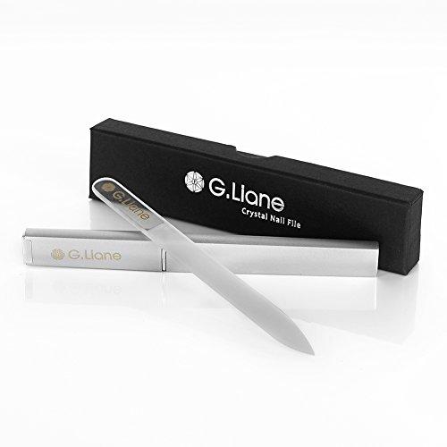 G.Liane Best Crystal Nail File Set – G.Liane Professional Nail File Manicure Pedicure Kit For Natural Nails Acrylic Nails Gels Nails Manicure Tools For Home And Salon (Clear Pointed)