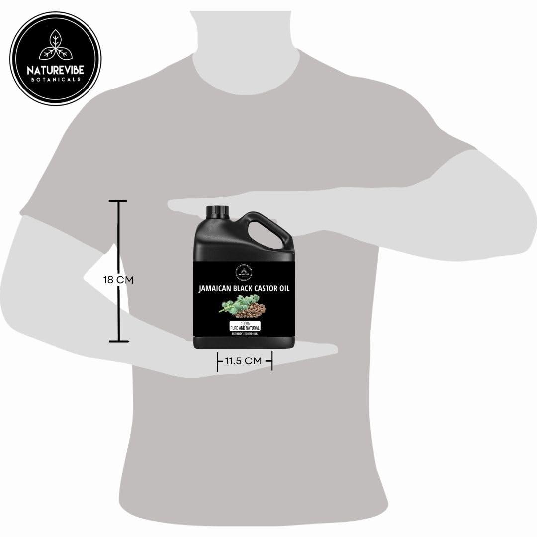 Naturevibe Botanicals Naturevibe Botanicals Jamaican Black Castor Oil 32 Ounces | 100% Pure and Natural | Great for Skin Care and Hair Care