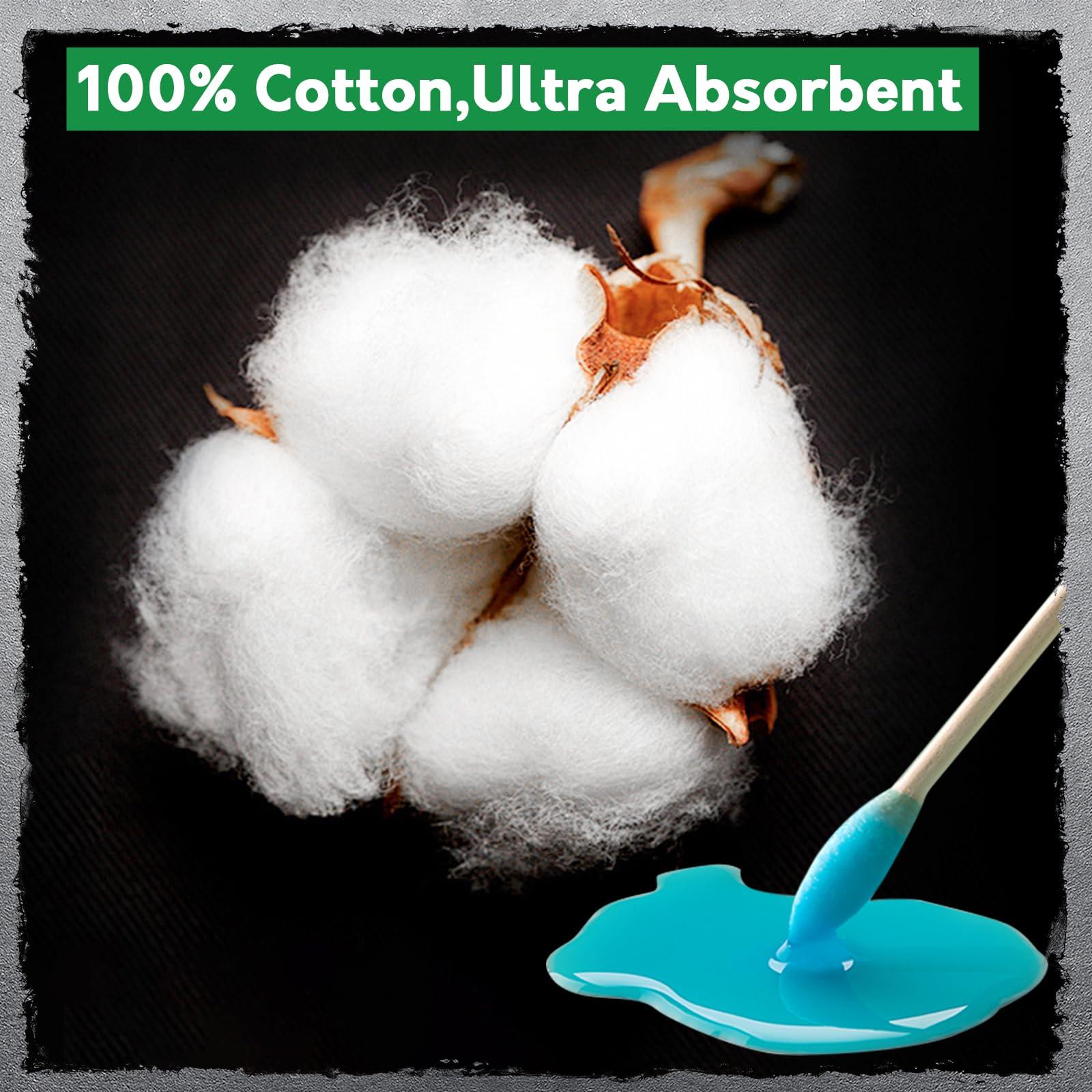 UrbanAbode 700PCS 6" Long Cotton Swabs - Strong Cleaning Swab with Bamboo Handle - Lint Free Cotton Swabs with Wooden Sticks - Cotton Tipped Applicators for Gun Cleaning, Makeup Removing, Pet Car (UrbanAbode)