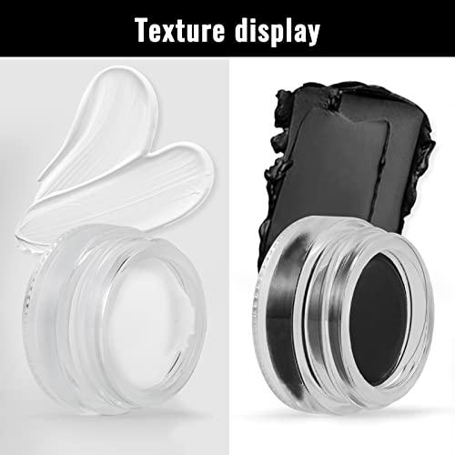 Erinde Erinde White Gel Eyeliner, Waterproof Long Lasting Cream Eyeliner Gel Pot, High-Intensity Pigments Smudge-Proof Eye Liner Makeup, Water-Resistant Eyeliner with 2PCS Brushes 04# White