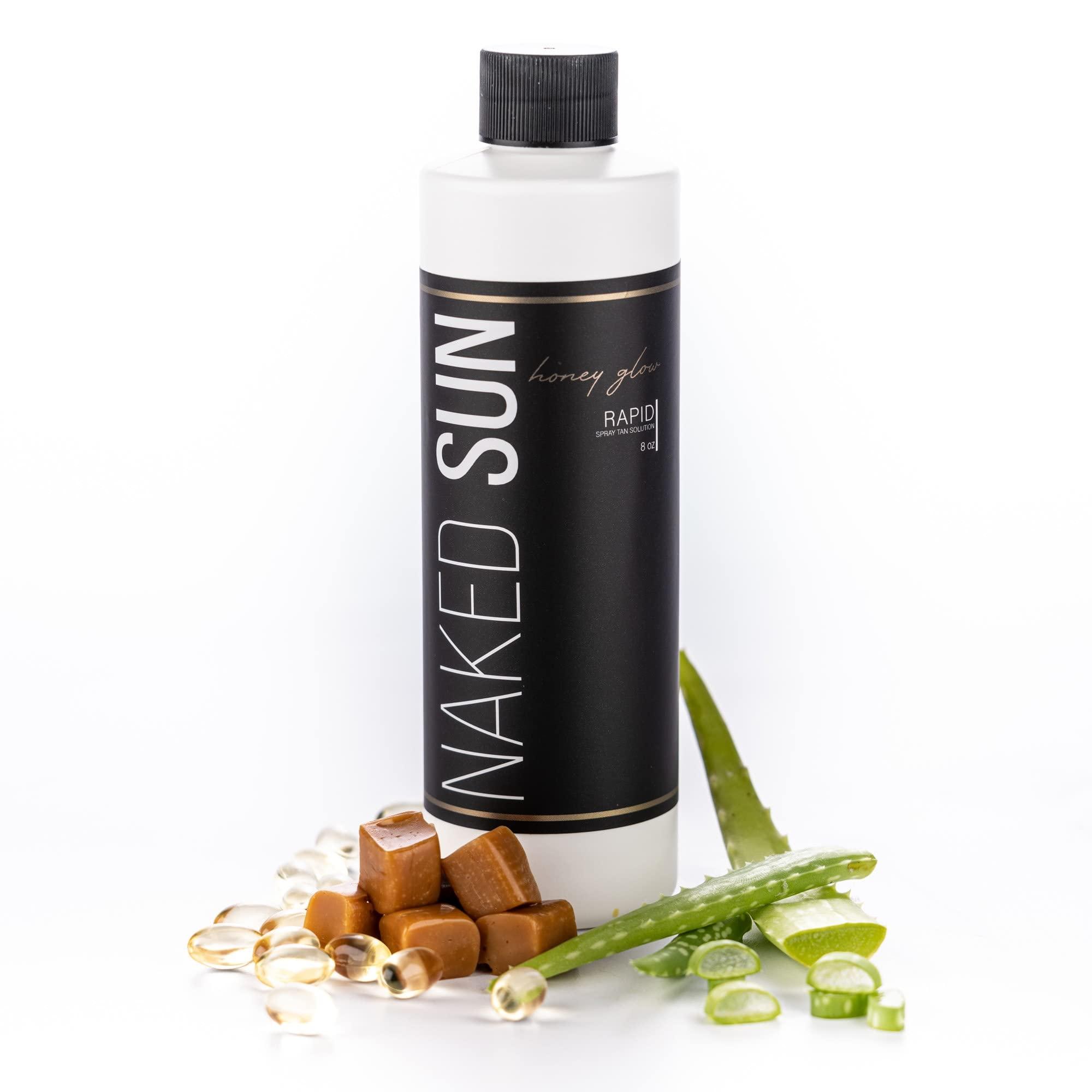 Naked Sun ION Tan Spray Tan Machine Cordless Rechargeable with Naked Sun Honey Glow Rapid Tanning Solution