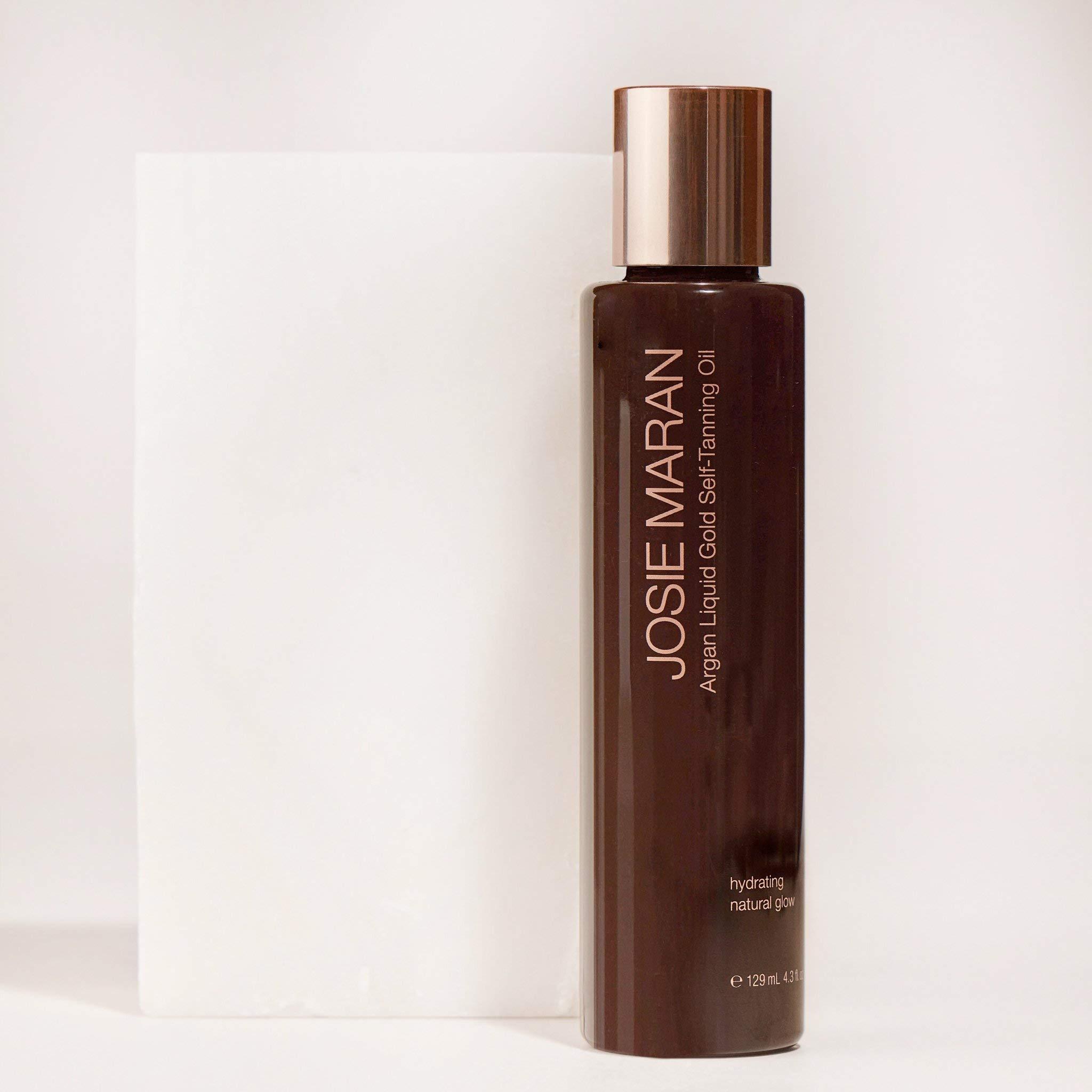 Josie Maran Josie Maran Argan Liquid Gold Self Tanning Body Oil - Get A Fast-Absorbing Immediate Glow with Intense Nourishment (129ml/4.3oz, Apricot Vanilla)