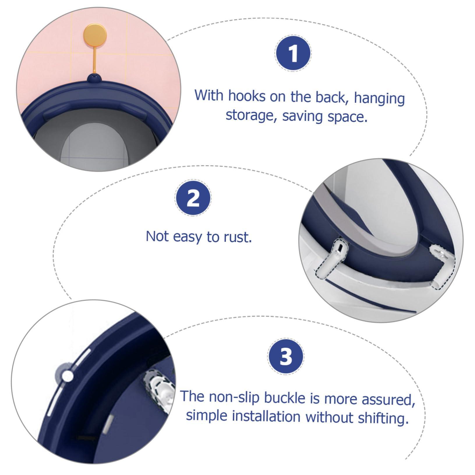 Healifty Healifty 1pc Toilet Seat Travel Toilet Potty Training Toilet Kids Portable Toilet Training Covers Potty Training Chair Potty Chairs for Boys Travel Potty Chair Toddler Large Training Set