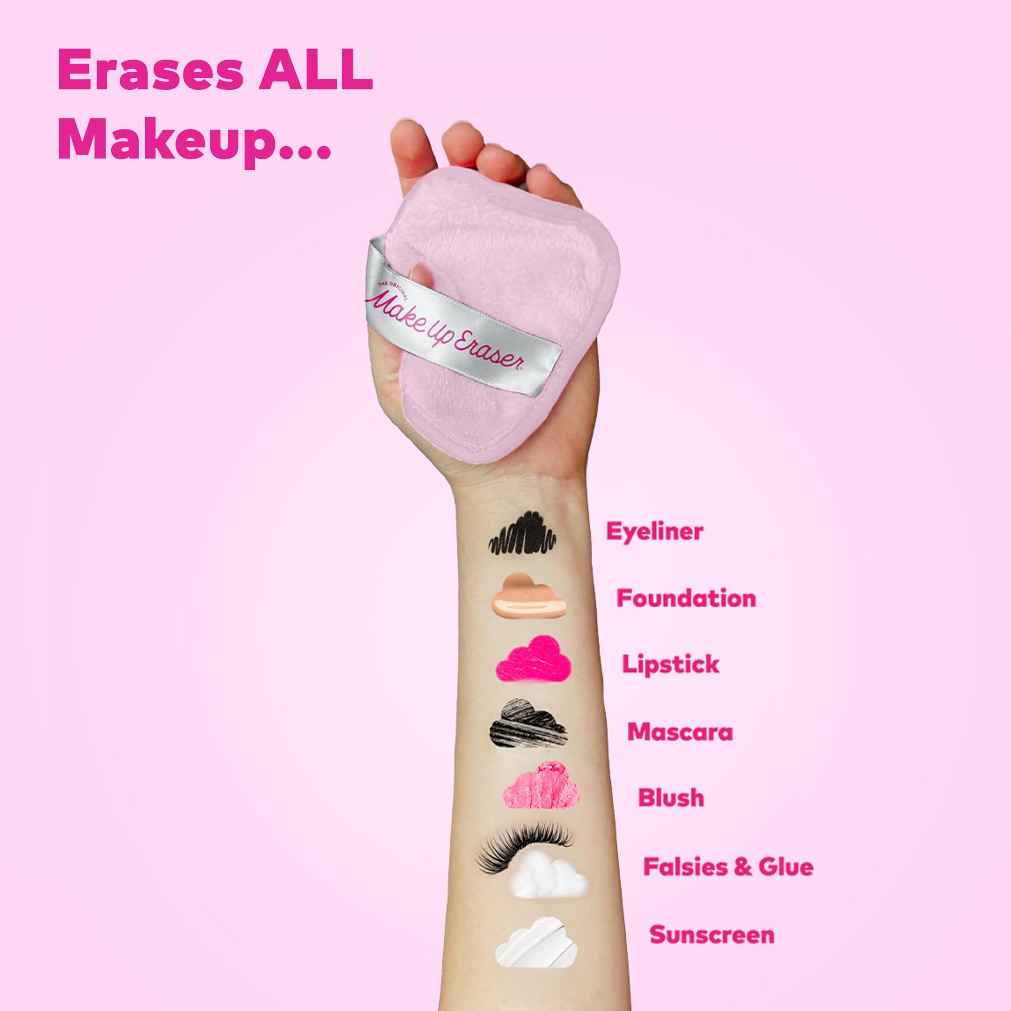 MakeUp Eraser The Original MakeUp Eraser, 7-Day Set, Erase All Makeup With Just Water, Including Waterproof Mascara, Eyeliner, Foundation, Lipstick, Sunscreen, and More! (Silver Infused), 7ct.