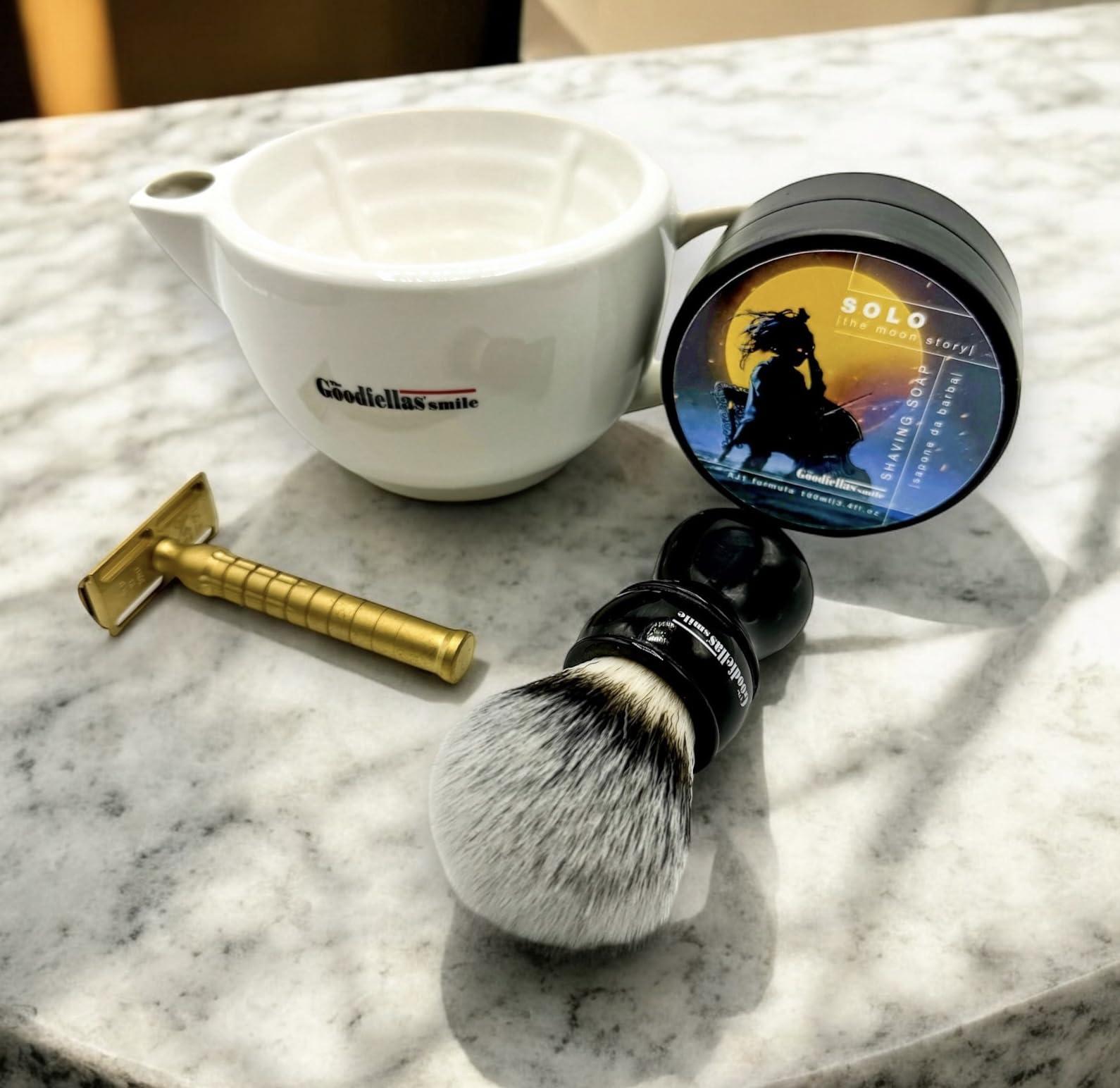 The Goodfellas\' Smile The Goodfellas\' smile Scuttle Shave Mug (WHITE) - Ceramic, Shaving Bowl That Keeps Lather Rich & Hot, Handmade Shave Bowl, Get a Barbershop Hot Shave At Home Daily, Great Gift