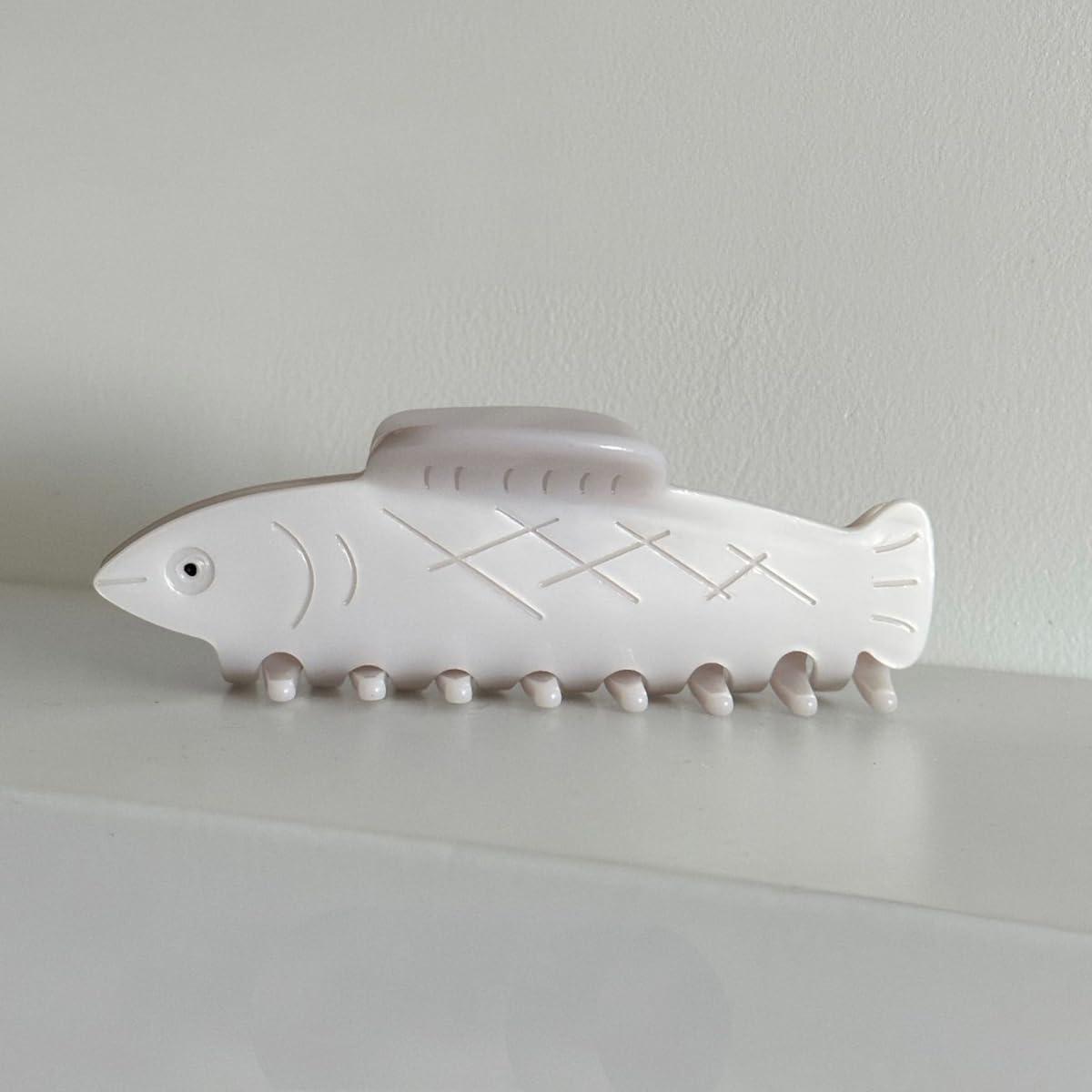 OMG Decor Herring Fish Hair Clip,Acetate Hair Claw,Small Hair Clips for Women