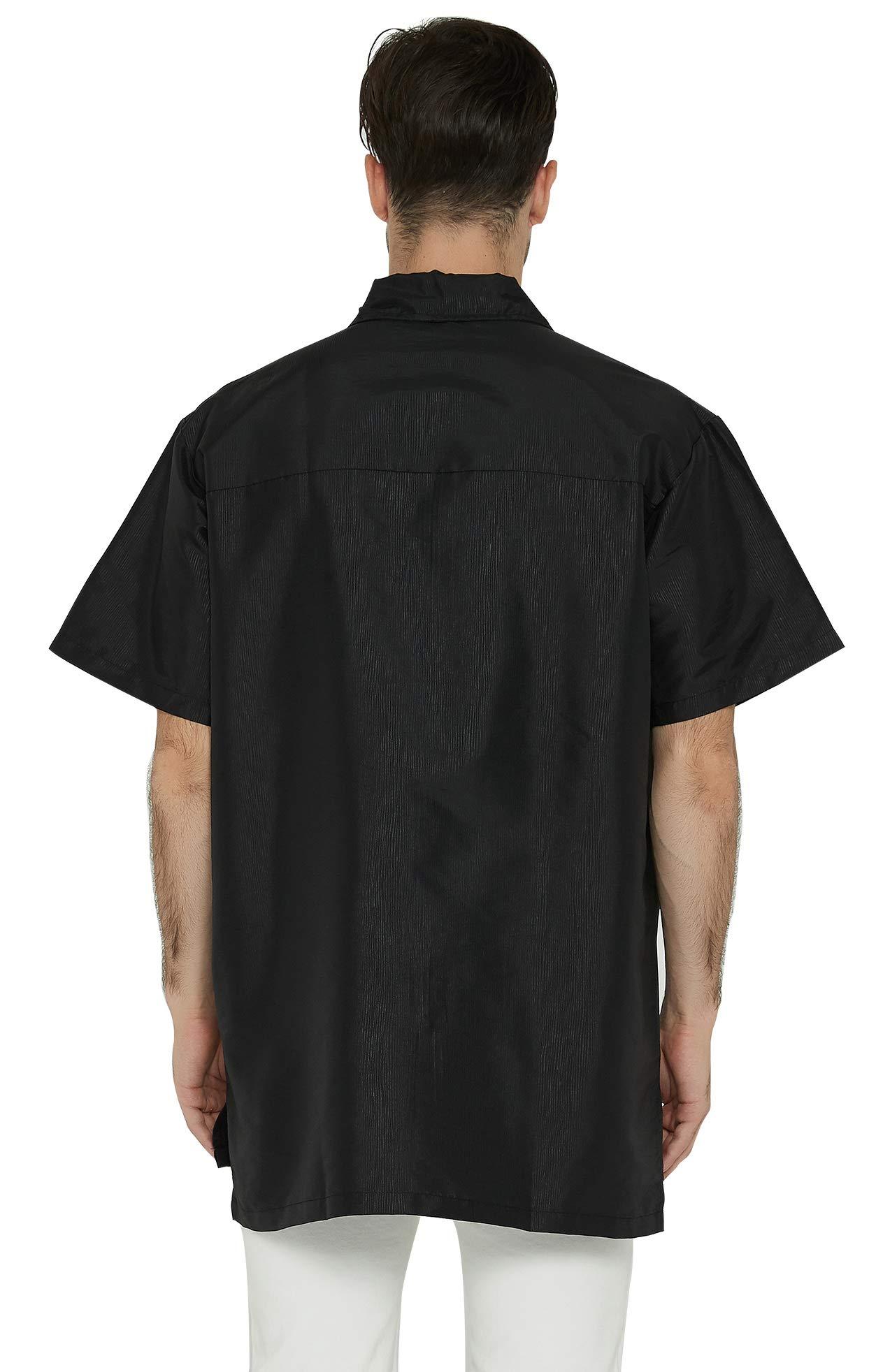 PERFEHAIR Premium Mens Barber Bundle: Stylist Vest and Grooming Jacket - Salon Quality Smock Clothing in Black