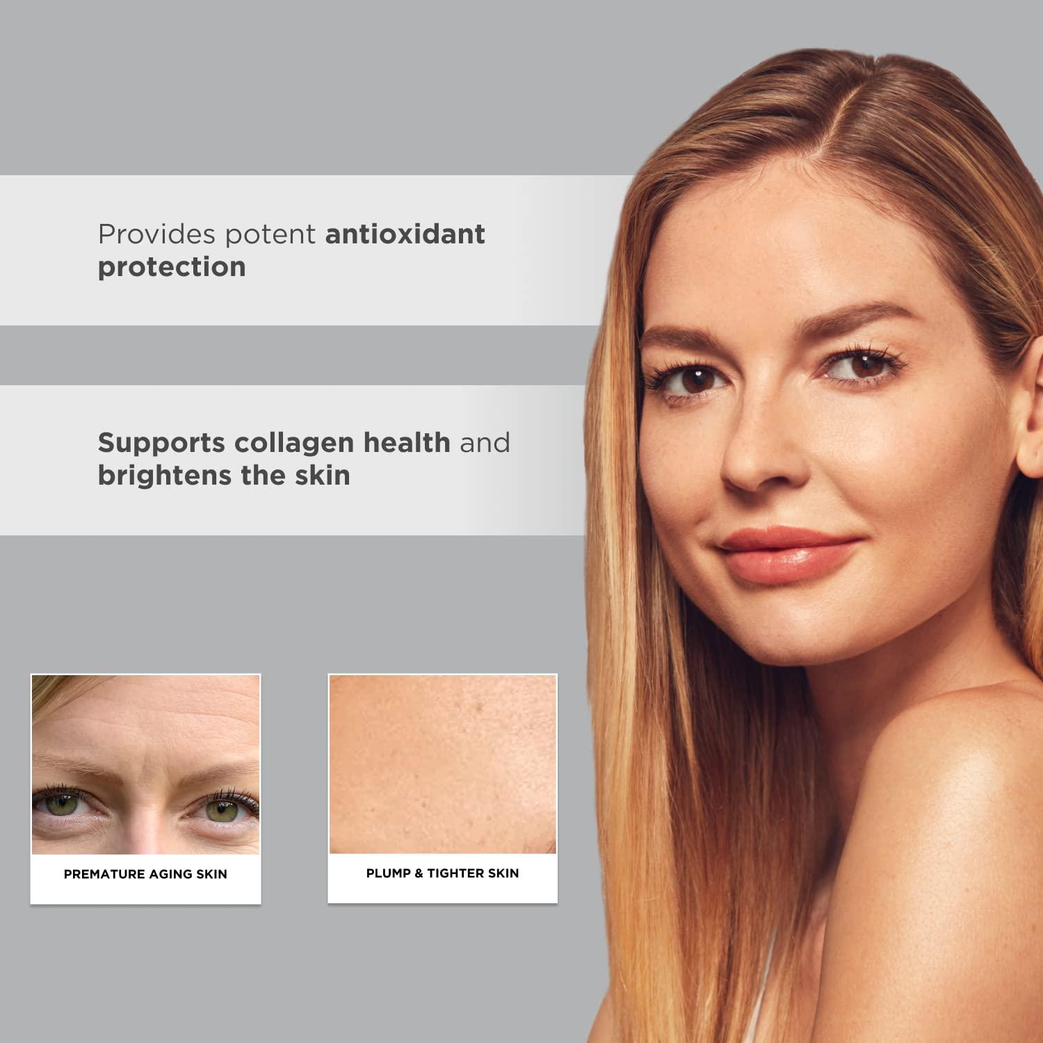 GLYTONE Glytone Age-Defying C+ Vitamin C Serum for Face | 20% Vitamin C, E and Squalane Antioxidant Complex | Reduces Fine Lines & Wrinkles | Hydrating & Anti-Aging Facial Serum for All Skin Types | 1 Fl Oz