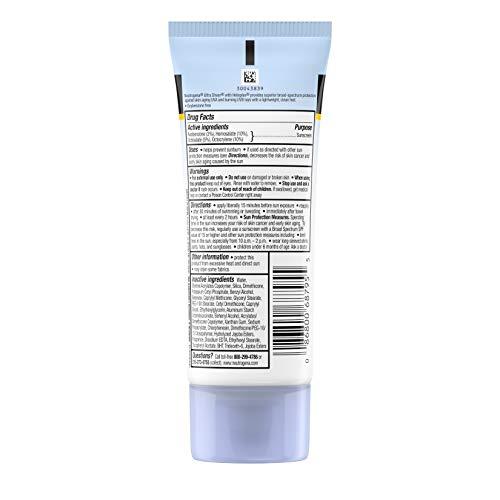 Neutrogena Neutrogena Ultra Sheer Dry-Touch Sunscreen Lotion, Broad Spectrum SPF 45 UVA/UVB Protection, Lightweight Water Resistant, Non-Comedogenic & Non-Greasy, Travel Size, 3 fl. oz (Pack of 3)