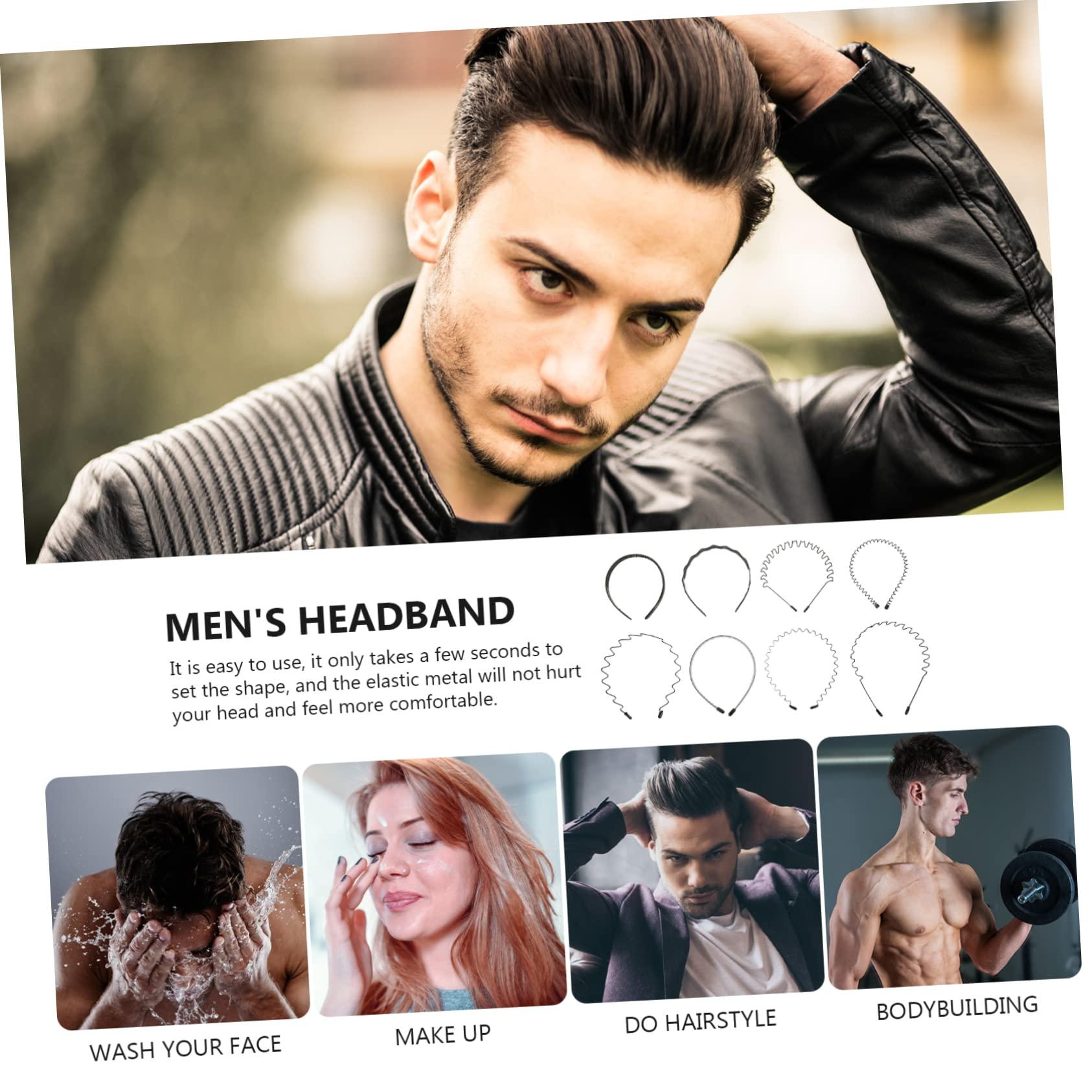 FOMIYES FOMIYES 16 Pcs Men\'s Headband Hair Bands Metal Hairbands Fashion Headbands Hairbands for Man Hair Accessories Wave Headbands Male Head Bands Headbands for Men Metal Headdress Men Headbands