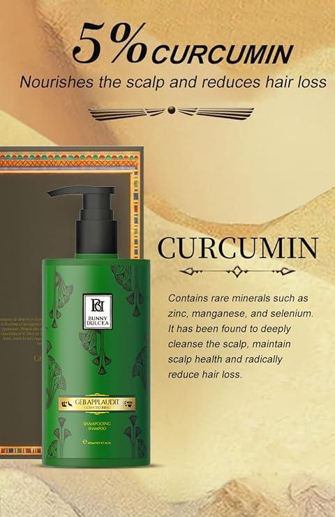 BUNNY DULCEA BUNNY DULCEA Castor Oil Scalp Rejuvenating Shampoo Deeply Cleanse Scalp Reduce Hair Loss Active Substance of Natural Keratin Repairs Hair Barrier Strengthens the Roots and Strands