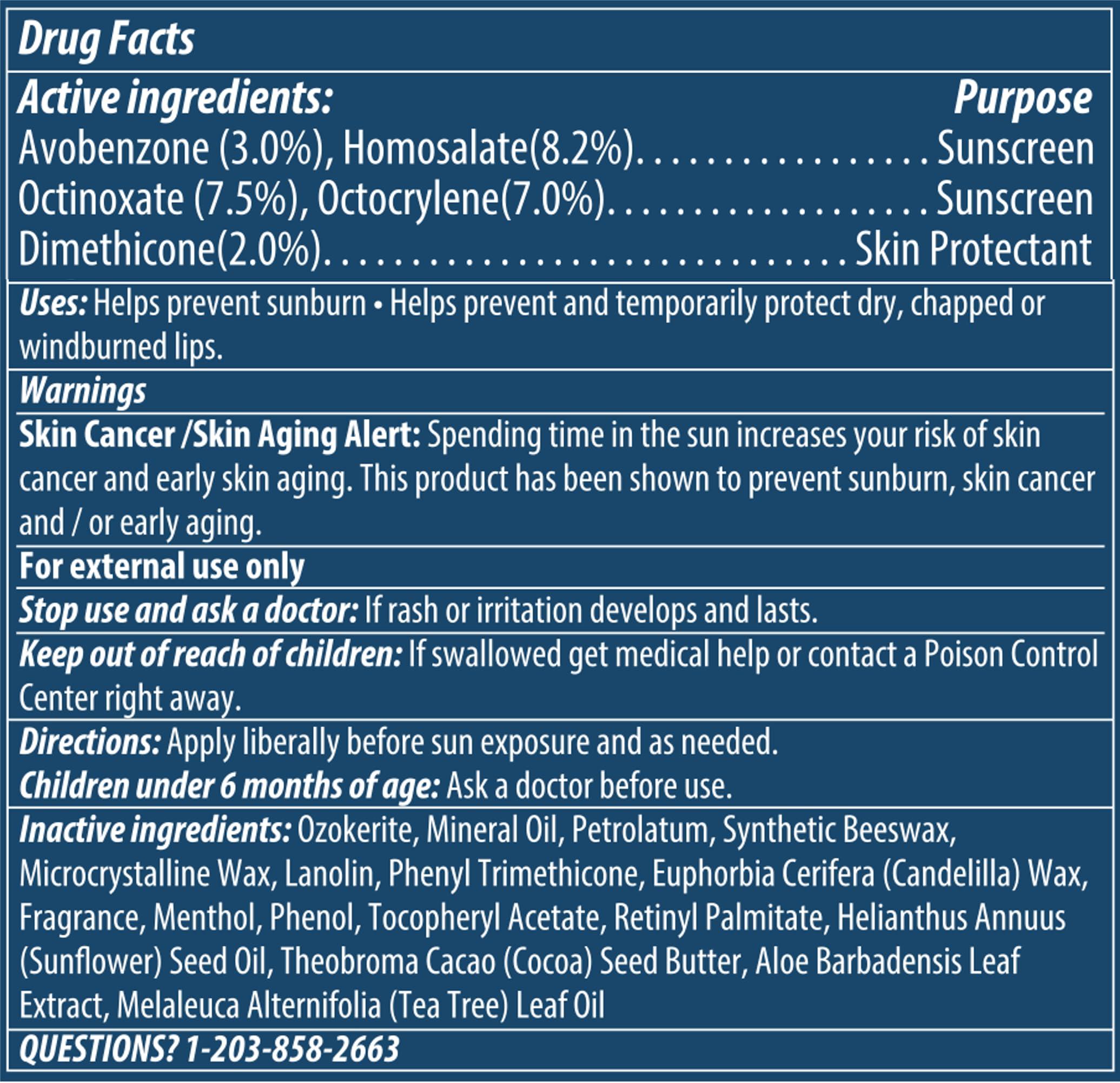 DERMATONE Dermatone Pomegranate Lip Balm | Moisturizing | Aloe and Vitamin E | Soothe & Replenish Dry & Chapped Lips | SPF 30 | 3-pack (Pomegranate, 0.15oz sticks)