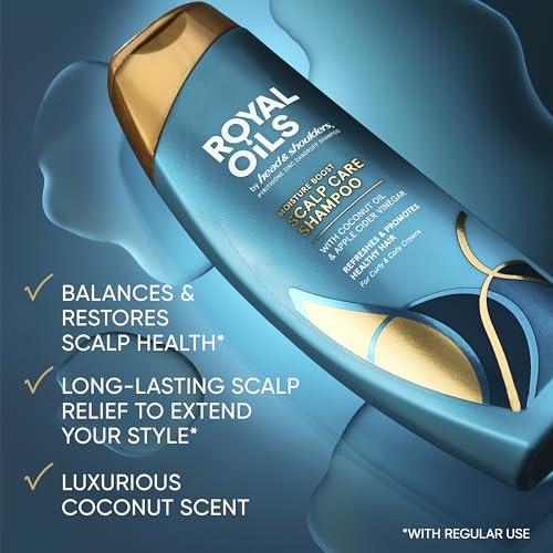 Head & Shoulders Head & Shoulders Royal Oils Dandruff Shampoo and Conditioner Set, Coconut Oil & Apple Cider Vinegar, Moisture Renewal, Scalp Relief, Curly & Coily Hair, Anti Dandruff, 31.4 Fl Oz Each, 2 Pack