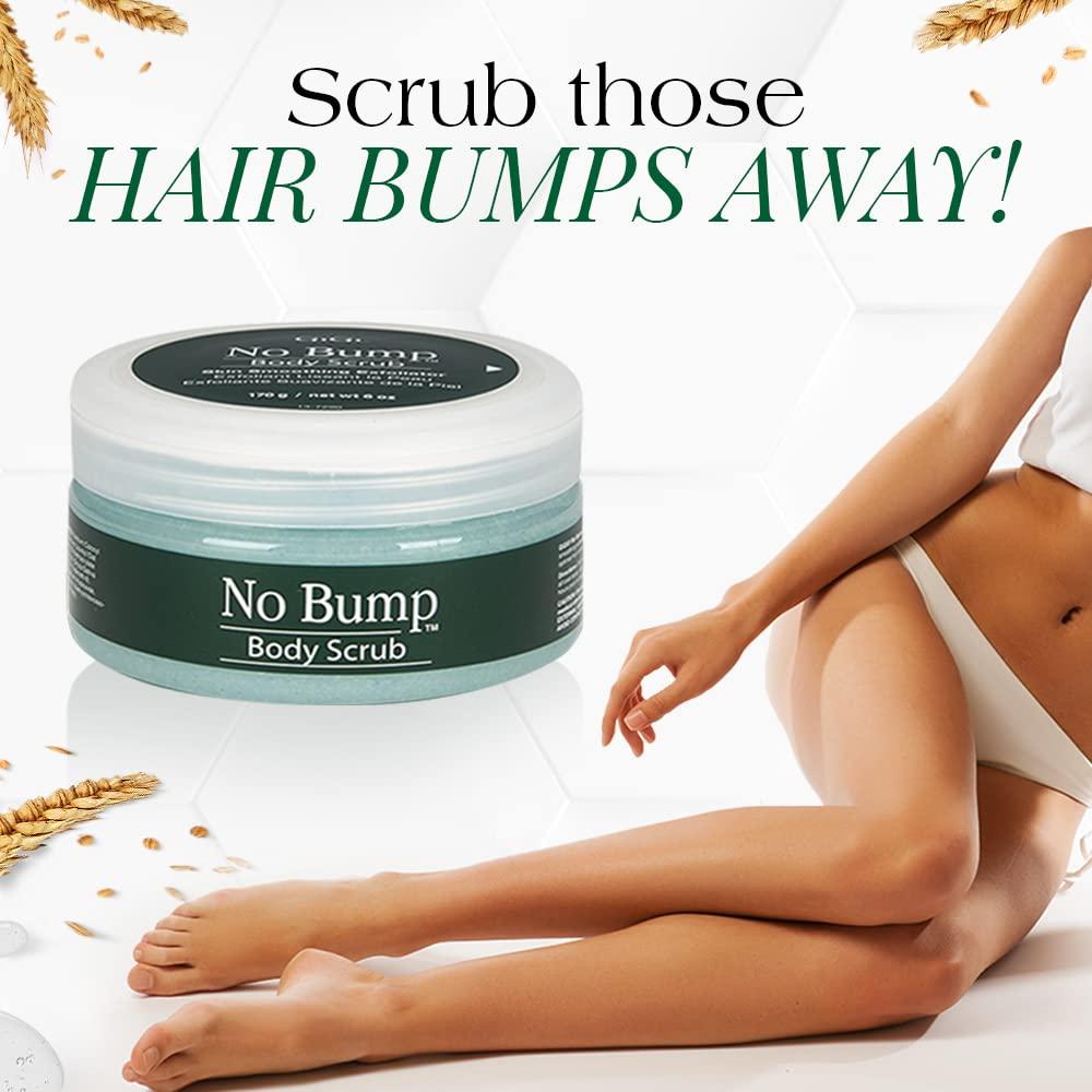 GiGi GiGi No Bump Body Scrub - Exfoliating Scrub for Ingrown Hair & Razor Bumps, Pre & Post-Waxing Treatment, Smooths Skin & Prevents Irritation, 6 oz, 1 Pack