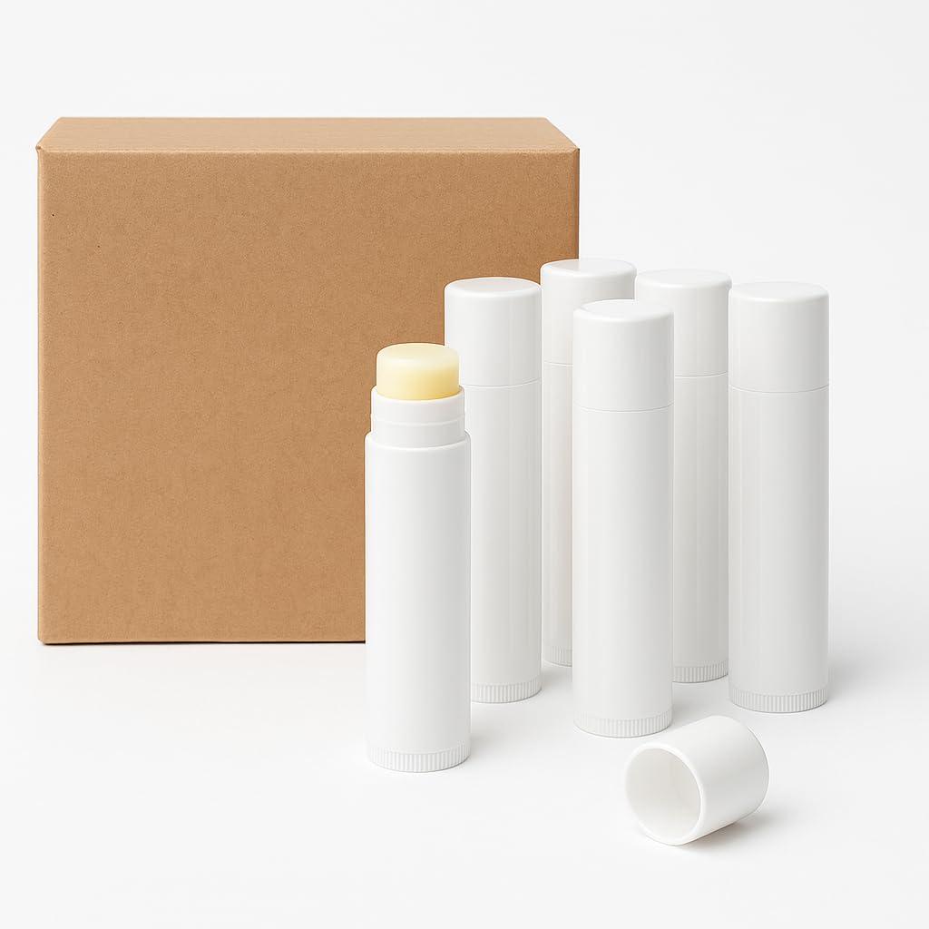 Generic Generic Bulk Lip Balm, Natural, No Flavor, Pack of 50, White