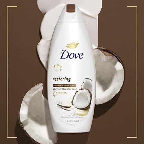 Dove Dove Purely Pampering Body Wash for Dry Skin Coconut Butter and Cocoa Butter Effectively Washes Away Bacteria While Nourishing Your Skin 22 oz 4 count