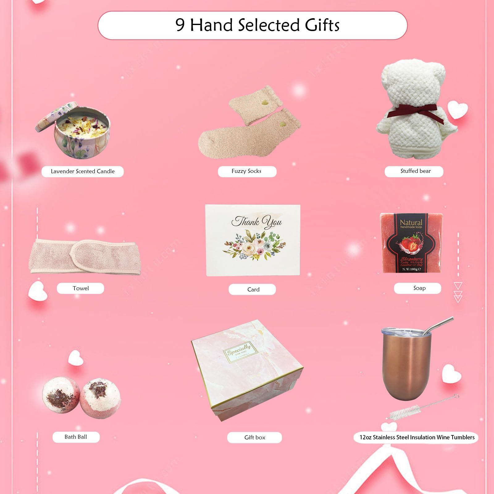 BEECO GIF2U BEECO GIF2U Spa Gift Baskets for Women,Luxury Self Care Gifts for Mom,Get Well Soon Gifts for Friend,Thank You Relaxing Box Gifts for Women 20th,30th,40th,50th,60th 70th 75th Birthday,Anniversary