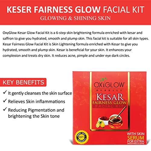 OxyGlow Oxyglow Kesar Fairness Glow Facial Kit with Skin Serum For Extra Smoothness