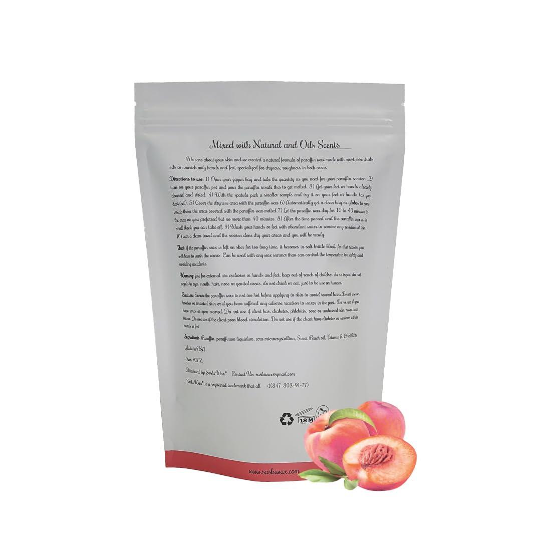 Paradise for your skin by Saski Wax Paraffin wax Sweet Peach scent