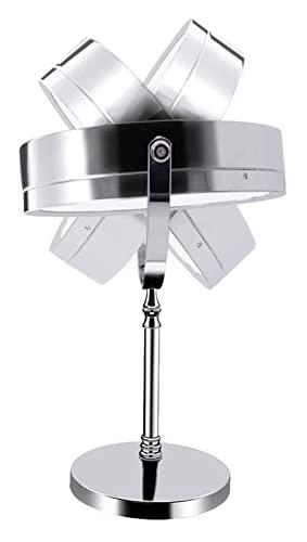 Eliveshown Eliveshown Countertop Vanity Mirrors LED Lighted Makeup Vanity Mirror with A Non-Slip Pedestal 7 Inches Double-Sided 10X Magnifying