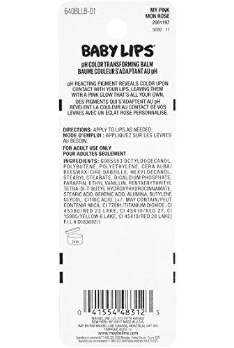 Maybelline New York Maybelline New York Baby Lips Glow Lip Balm, My Pink, 0.13 oz.
