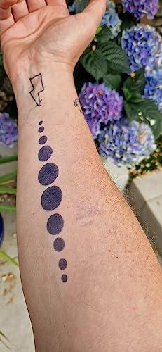 InkWear Semi-Permanent Tattoo | 2 sheets | Arm bands | Lasts 1 to 2 weeks |Temporary Tattoo | SAFE Herbal Inks