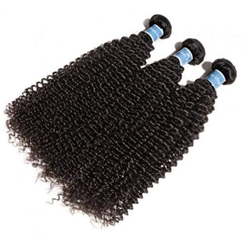 HairTrixx 10-30 Inch Kinky Curly Virgin Peruvian Hair #1B Natural Black (22" Kinky Curly Hair)