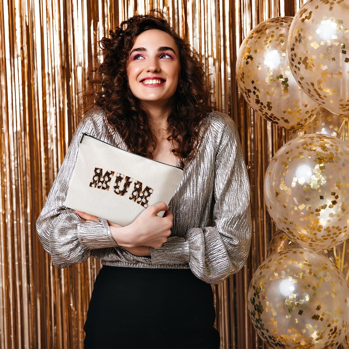 CSHVJ Mum Gifts Mom Gifts Mama Gifts Makeup Bag Mother Gifts Cute Halloween Ghost Cosmetic Bag Gifts for Mom Women Mommy Mummy Zipper Pouch Travel Organizer Thank You Gifts for Halloween party Mothers Day