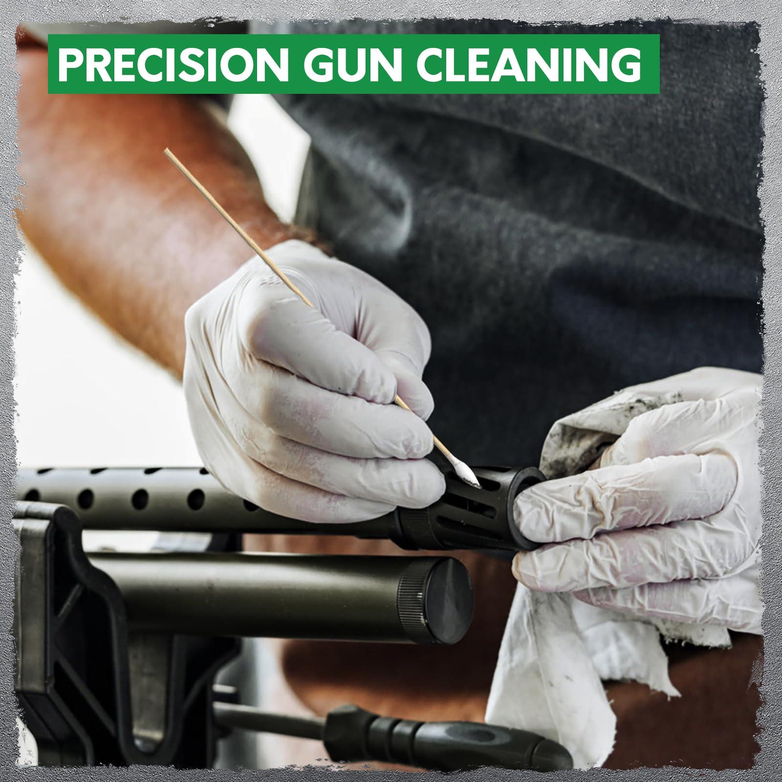 UrbanAbode 700PCS 6" Long Cotton Swabs - Strong Cleaning Swab with Bamboo Handle - Lint Free Cotton Swabs with Wooden Sticks - Cotton Tipped Applicators for Gun Cleaning, Makeup Removing, Pet Car (UrbanAbode)