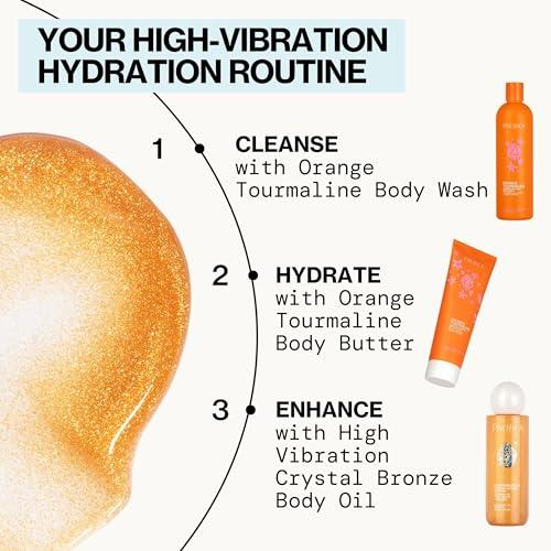 Pacifica Pacifica Bronzing Body Oil Crystal Bronze Shimmering Oil for Natural Sun-Kissed Glow, Hydrating Body Illuminator, Vanilla Coconut Scent, Vegan & Cruelty-Free, Clean Beauty, 4 fl oz