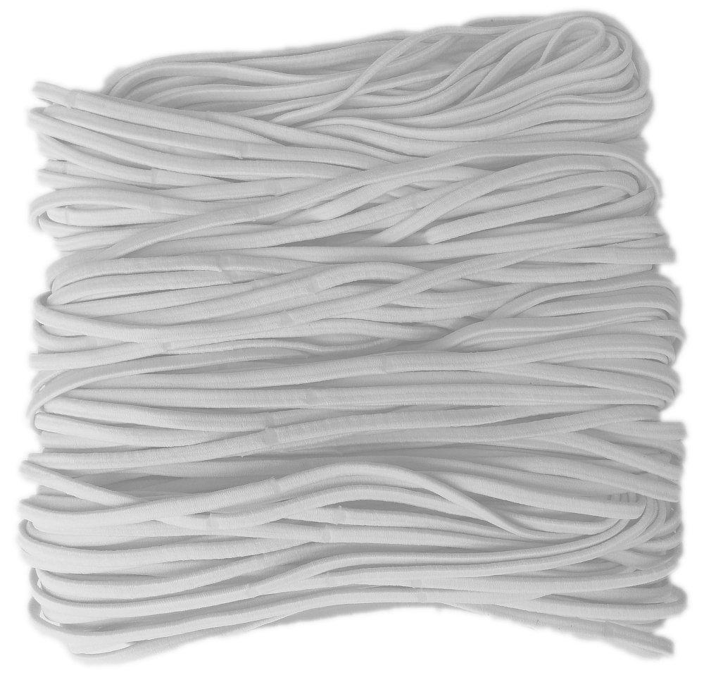 Threddies Elastic Headbands, Bulk Pack of 144pc (White)