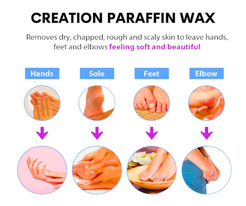 Tori + Mika Tori + Mika Paraffin Wax Refills by Creation: 6 lbs Lavender Scented Paraffin Wax Beads Blocks for Paraffin Bath, Paraffin Wax Machine Refills for Hand Feet Dry Skin, Deep Hydration Muscle Soothing