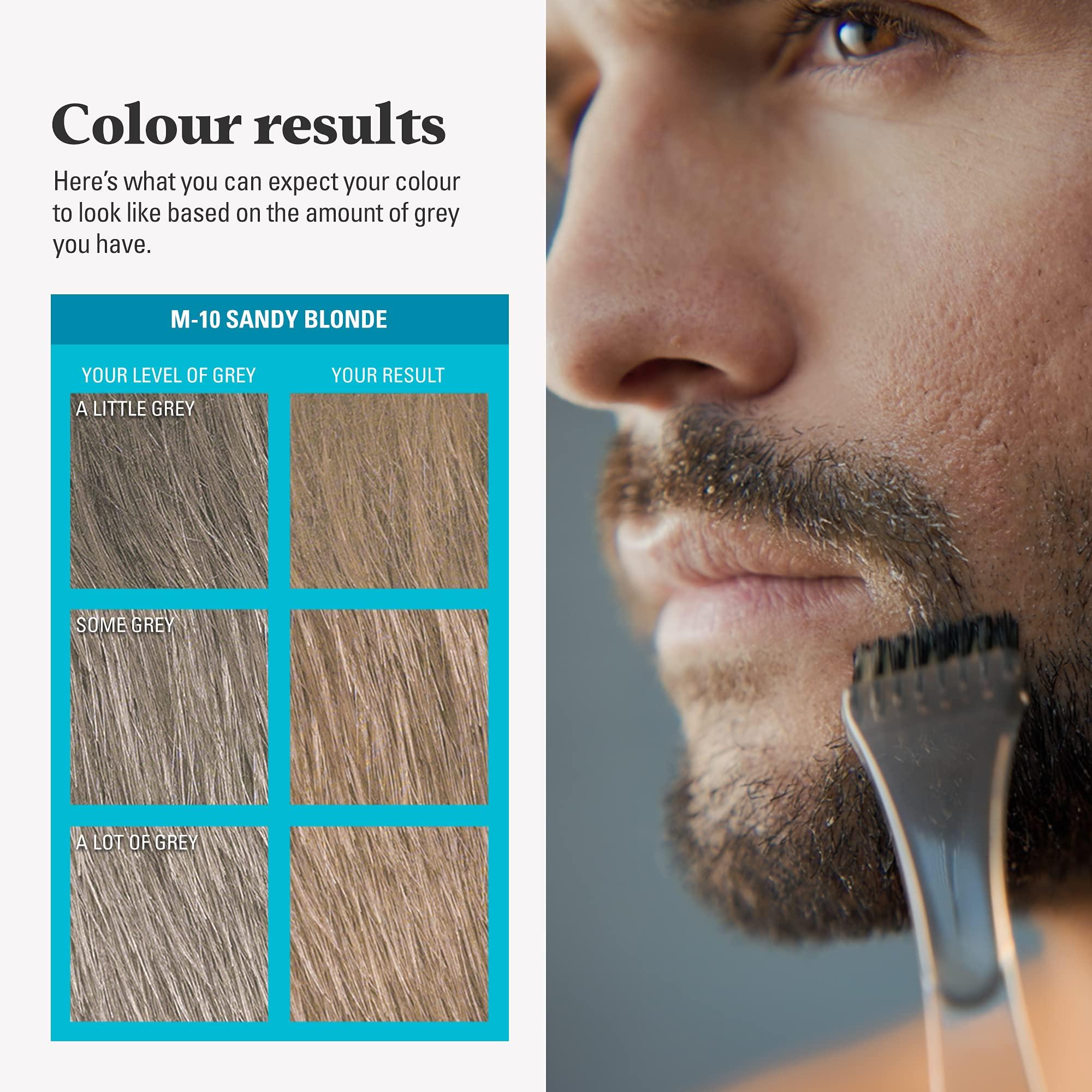 Just for Men Just For Men M10 Sandy Blond mustache and beard brush in hair gel