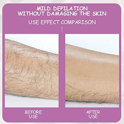 CGJLSM Painless Hair Removal Epilator, Physical Depilation Pad, Portable Exfoliating Tool for Leg Arm Back Lightweight Crystal Hair Eraser (White)