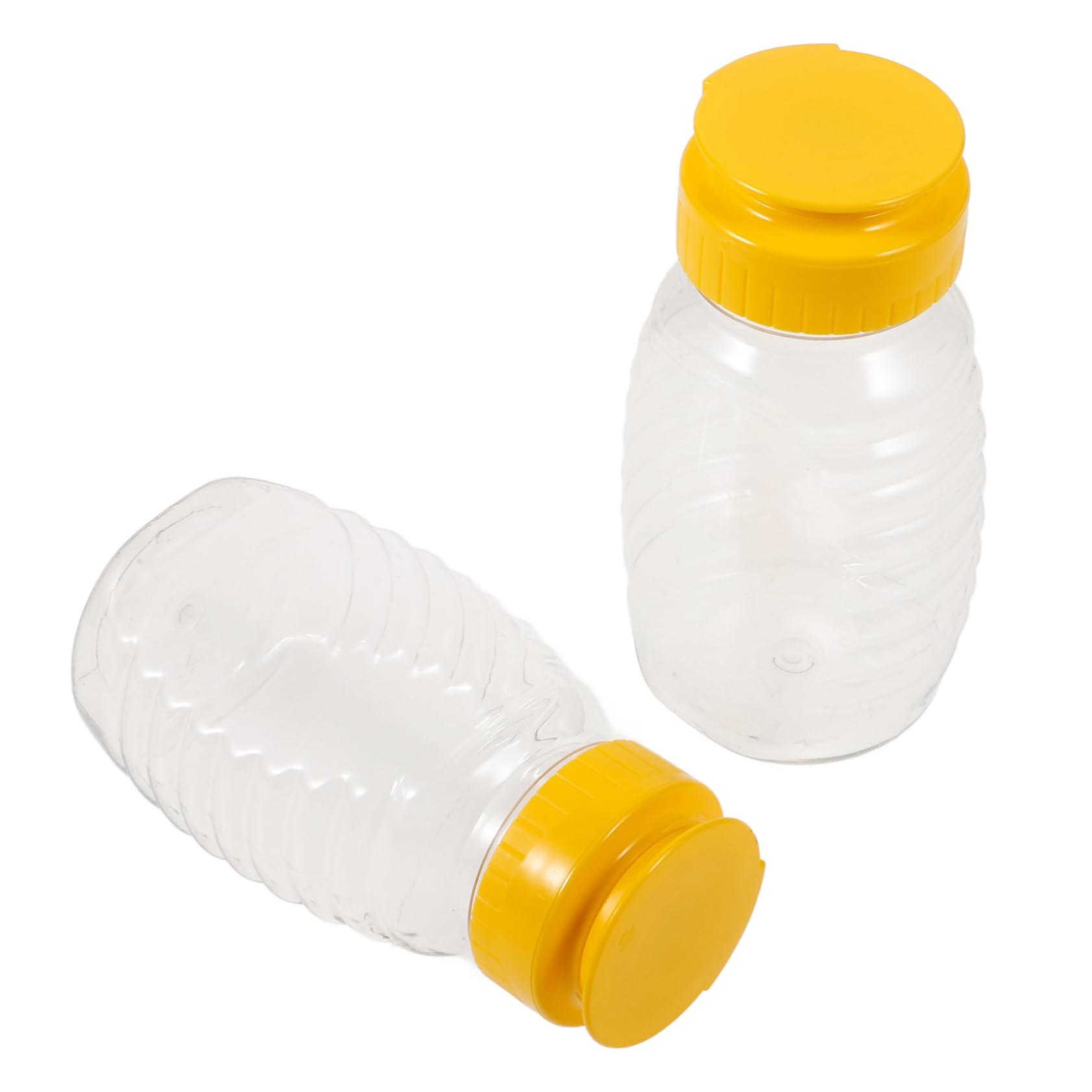 balacoo Balacoo 8 Pcs Honey Squeeze Bottle Refillable Honey Jars Clear Honey Jar Travel Condiment Containers Honey Holder Sauce Squeeze Bottle Honey Dispenser Bottle Transparent Plastic re-usable