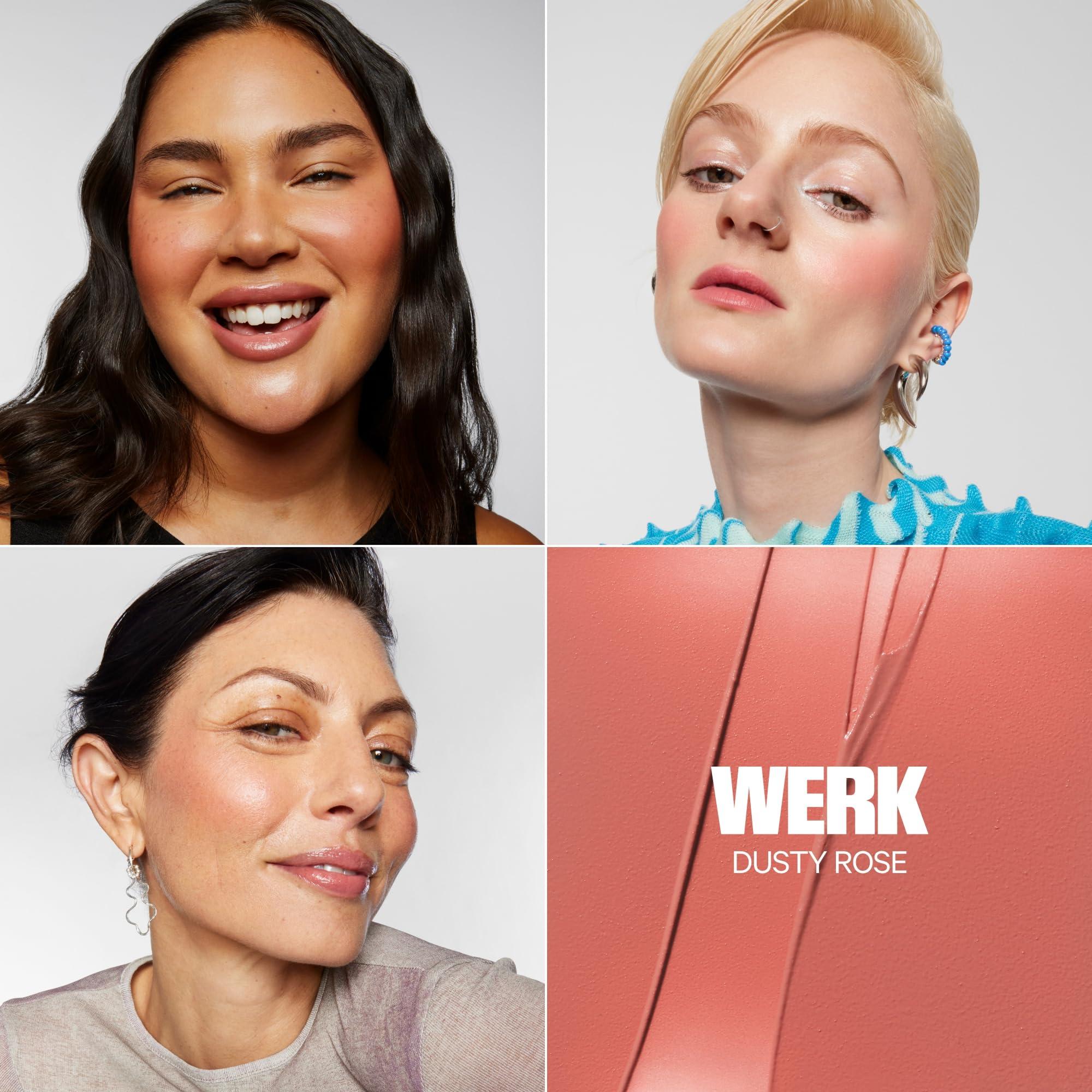 Milk Makeup Milk Makeup Lip + Cheek, Werk (Dusty Rose) - 0.21 fl oz - Cream Blush & Lip Color - Buildable & Blendable - 1,000+ Swipes Per Stick - Non-Comedogenic - Vegan, Cruelty Free