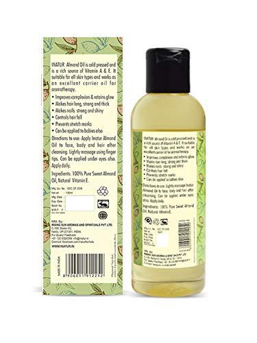 INATUR Inatur Herbals Sweet Almond Cold Pressed Oil 100ml