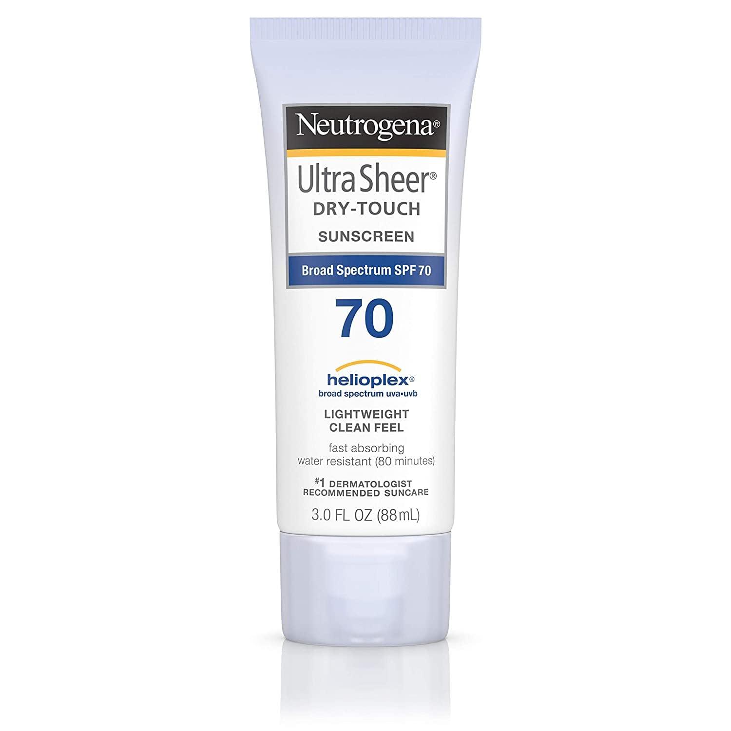 Neutrogena Neutrogena Ultra Sheer Dry Touch Sunscreen SPF 70, 3 Fluid Ounce